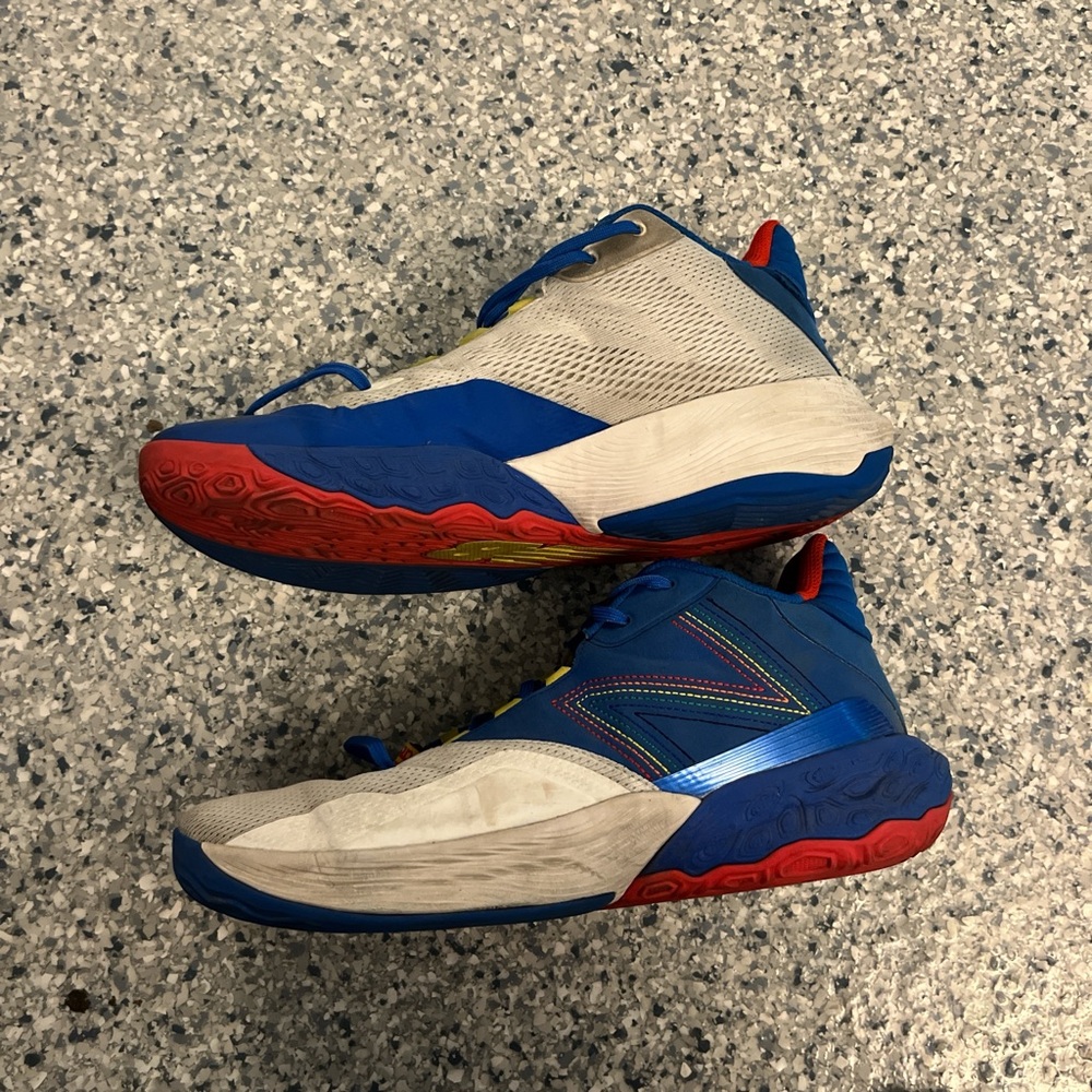 New Balance Blue and Red Athletic Shoes